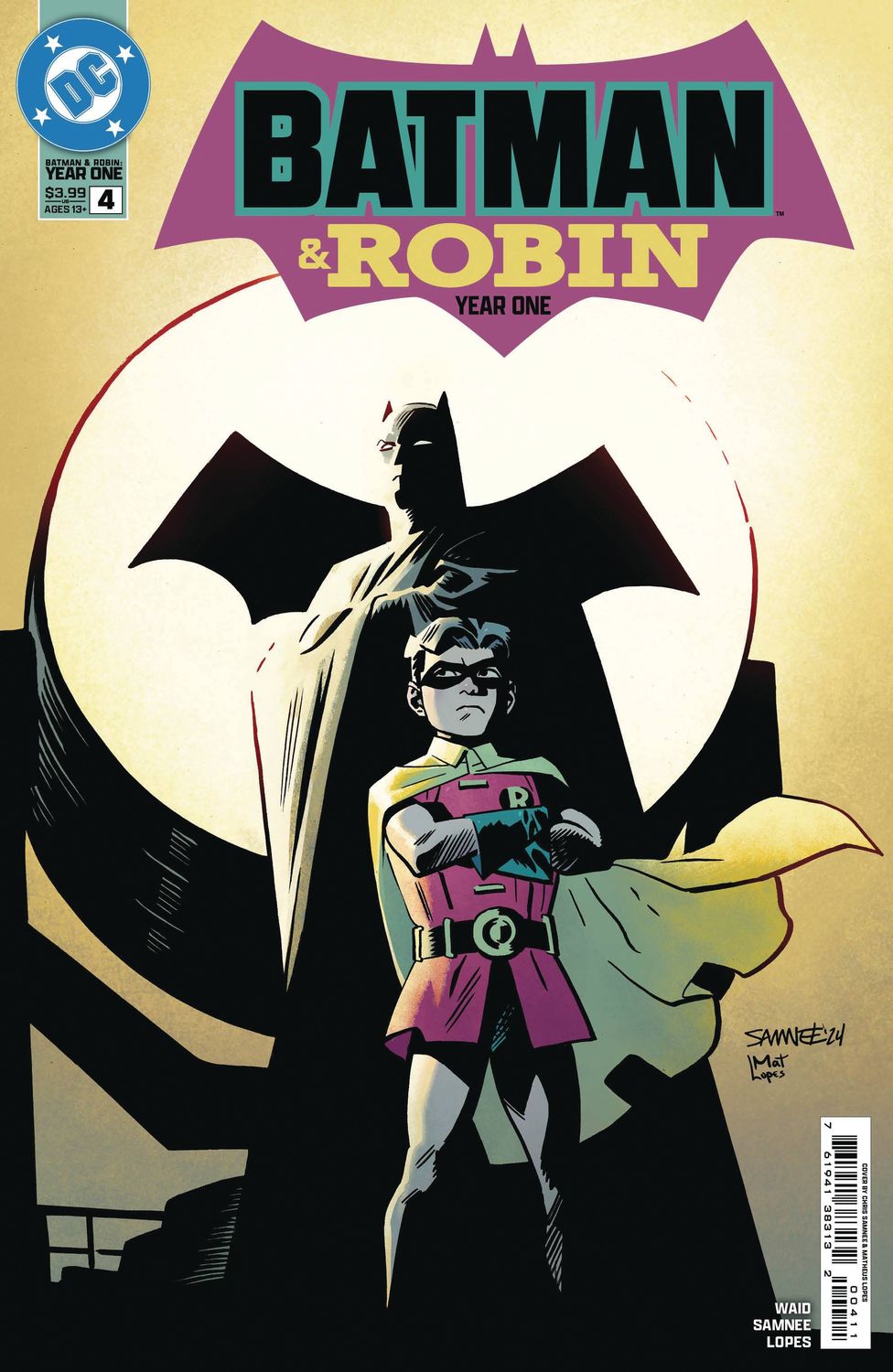 BATMAN AND ROBIN YEAR ONE #4 (OF 12) CVR A CHRIS SAMNEE DC COMICS                                                                                             (15th January 2025)