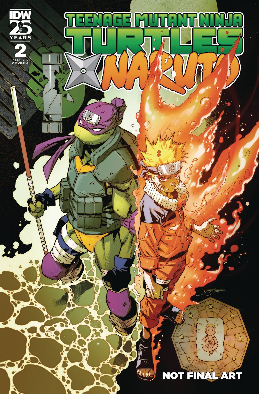 TEENAGE MUTANT NINJA TURTLES X NARUTO #2 CVR A JIMENEZ IDW                                                                                           (22nd January 2025)