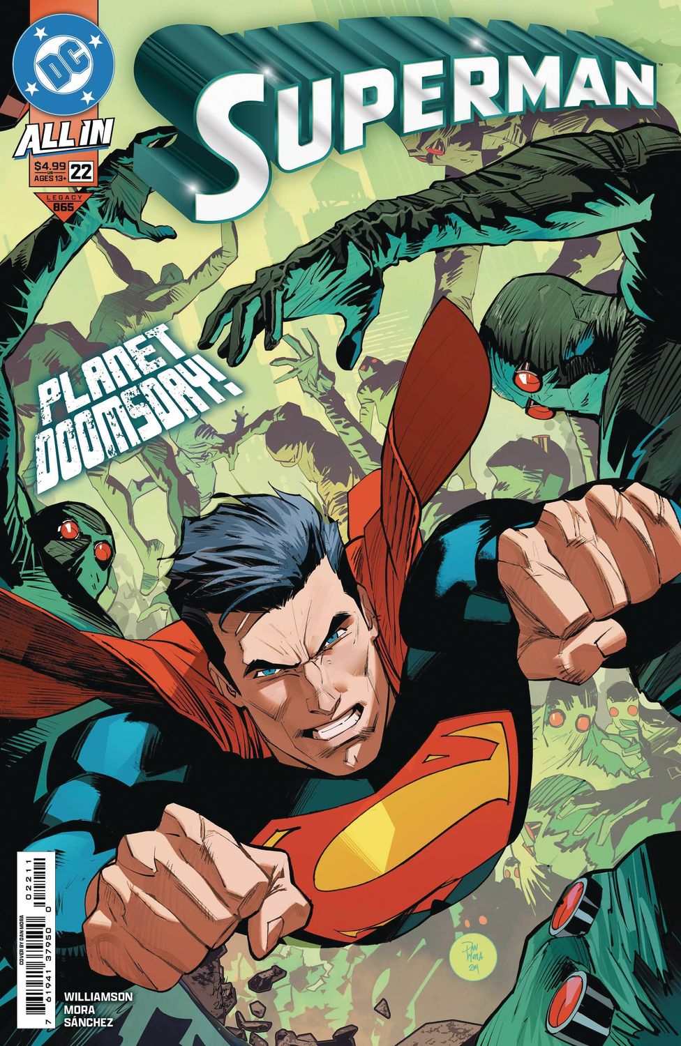 SUPERMAN #22 CVR A DAN MORA DC COMICS                                                                                           (22nd January 2025)