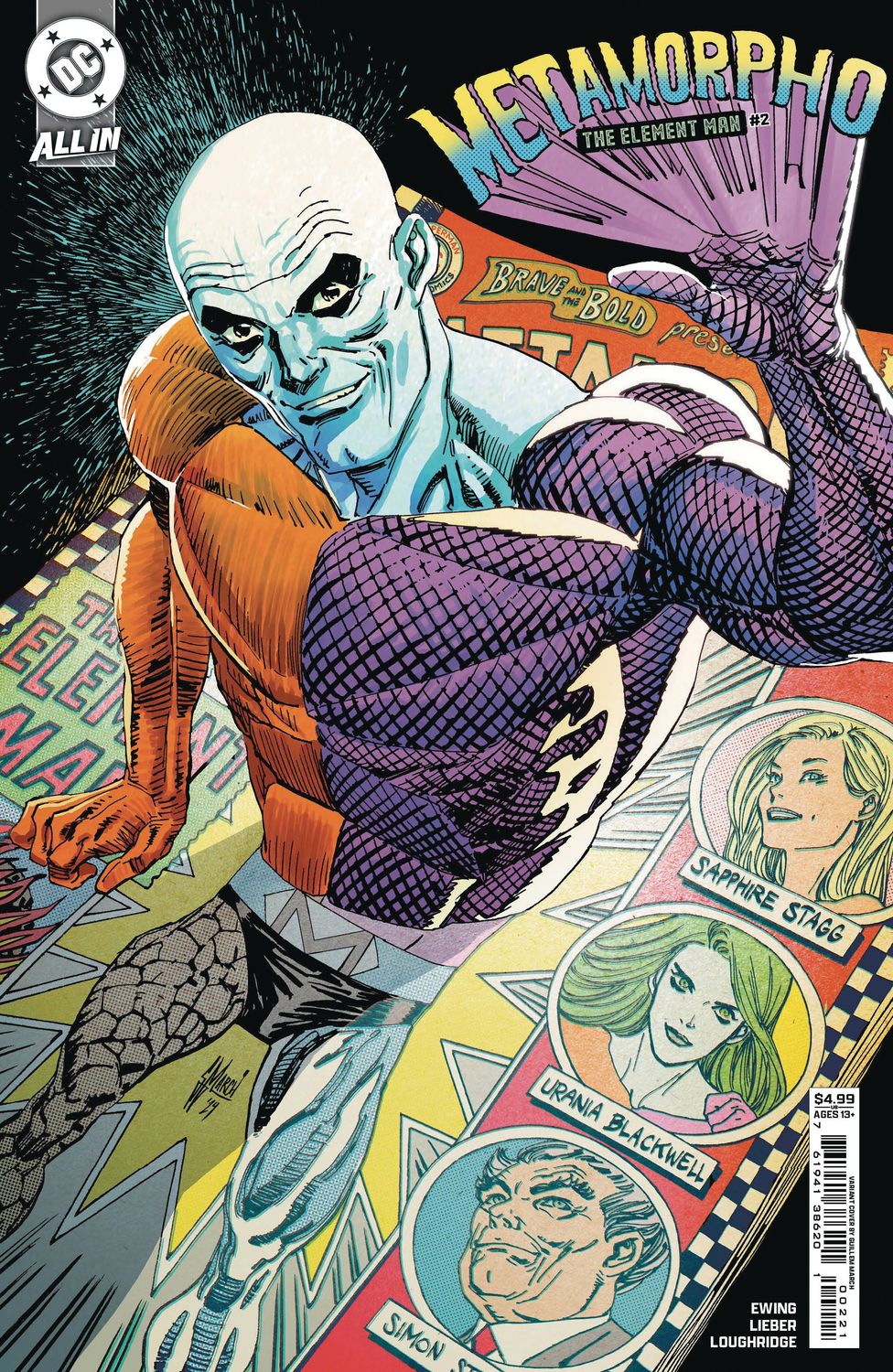 METAMORPHO THE ELEMENT MAN #2 CVR B GUILLEM MARCH CSV DC COMICS                                                                                         (22nd January 2025)