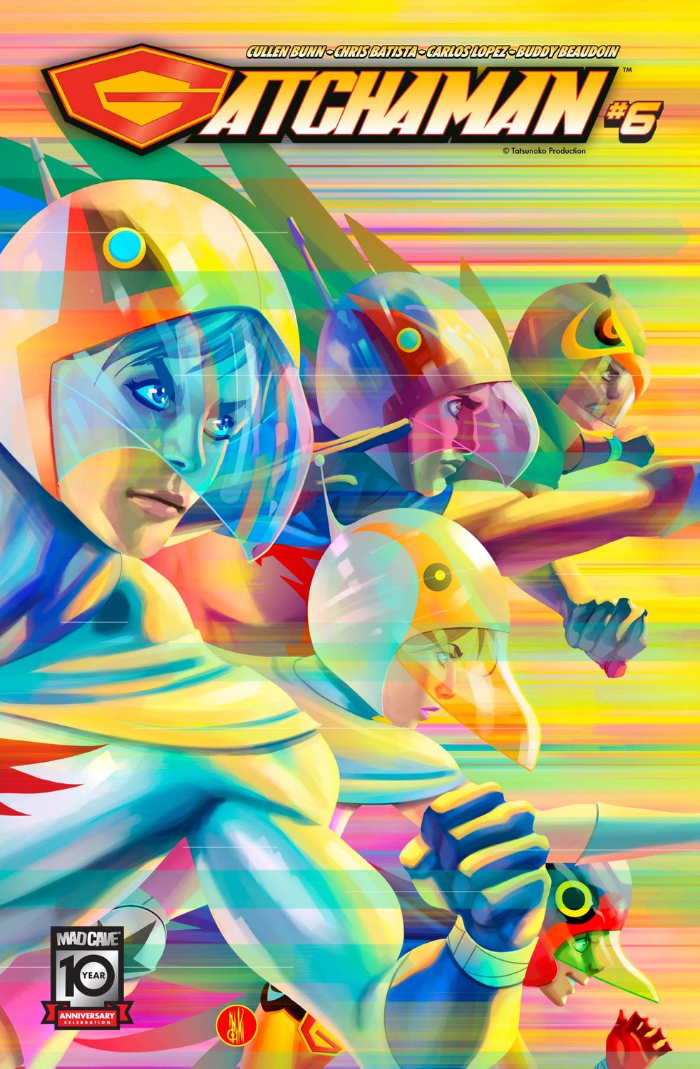 GATCHAMAN #6 CVR A INAKI MIRANDA MAD CAVE STUDIOS                                                                                        (22nd January 2025)