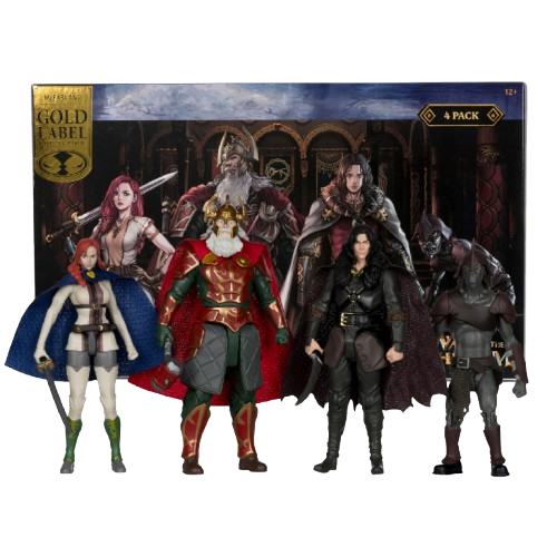 MCFARLANE TOYS 4" The Lord of The Rings: The War of the Rohirrim 4 Pack (GOLD LABEL)