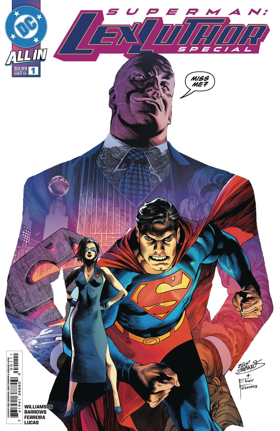 SUPERMAN LEX LUTHOR SPECIAL #1 OS CVR A BARROWS FERREIRA DC COMICS                                                                                              (29th January 2025)