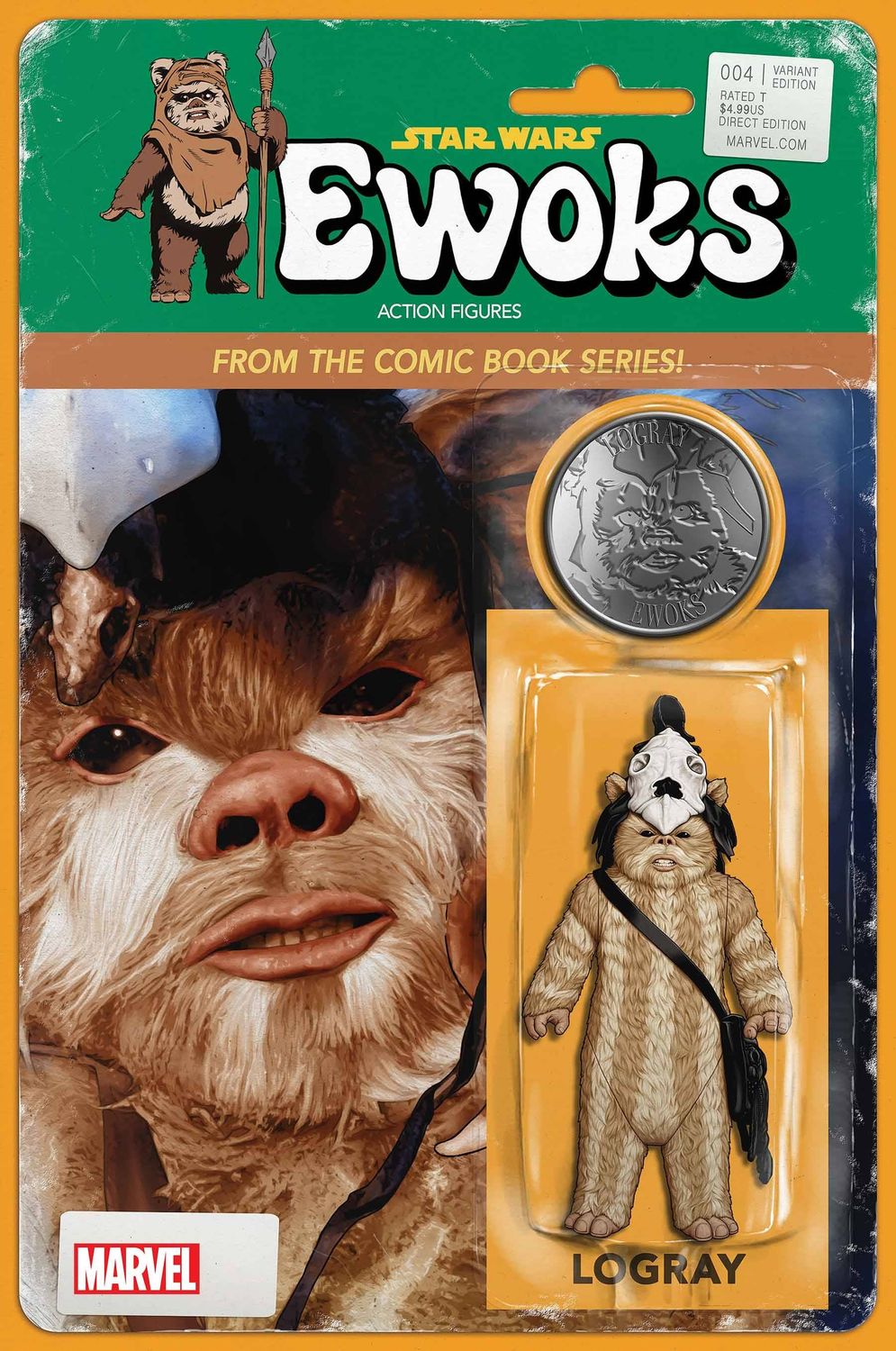 STAR WARS EWOKS #4 (OF 4) JTC ACTION FIGURE VAR MARVEL COMICS                                                                                              (29th January 2025)