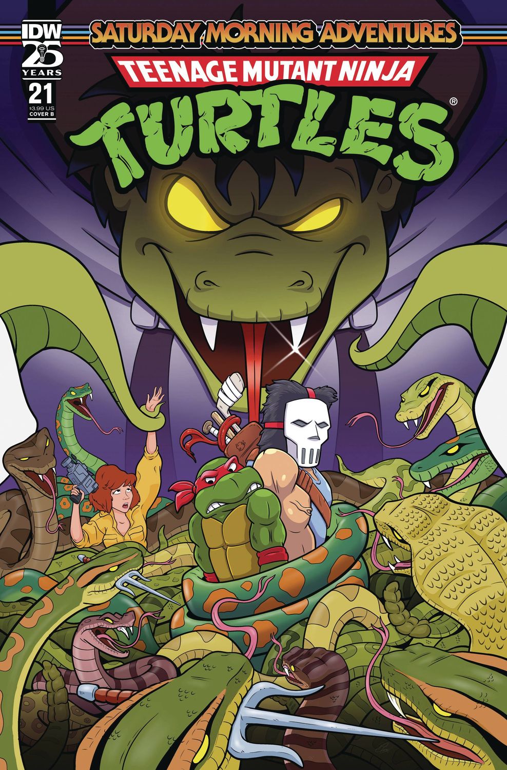TMNT SATURDAY MORNING ADV #21 CVR B PEARCE IDW                                                                                               (5th February 2025)