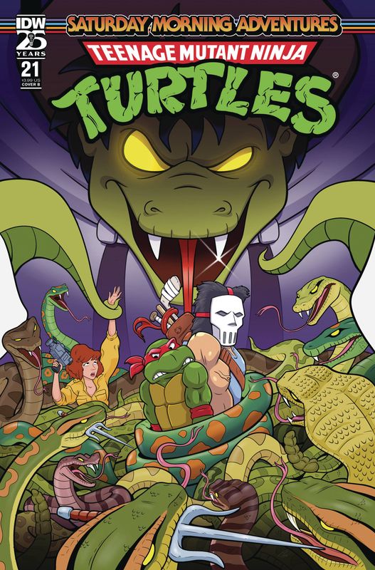 TMNT SATURDAY MORNING ADV #21 CVR B PEARCE IDW                                                                                               (5th February 2025)