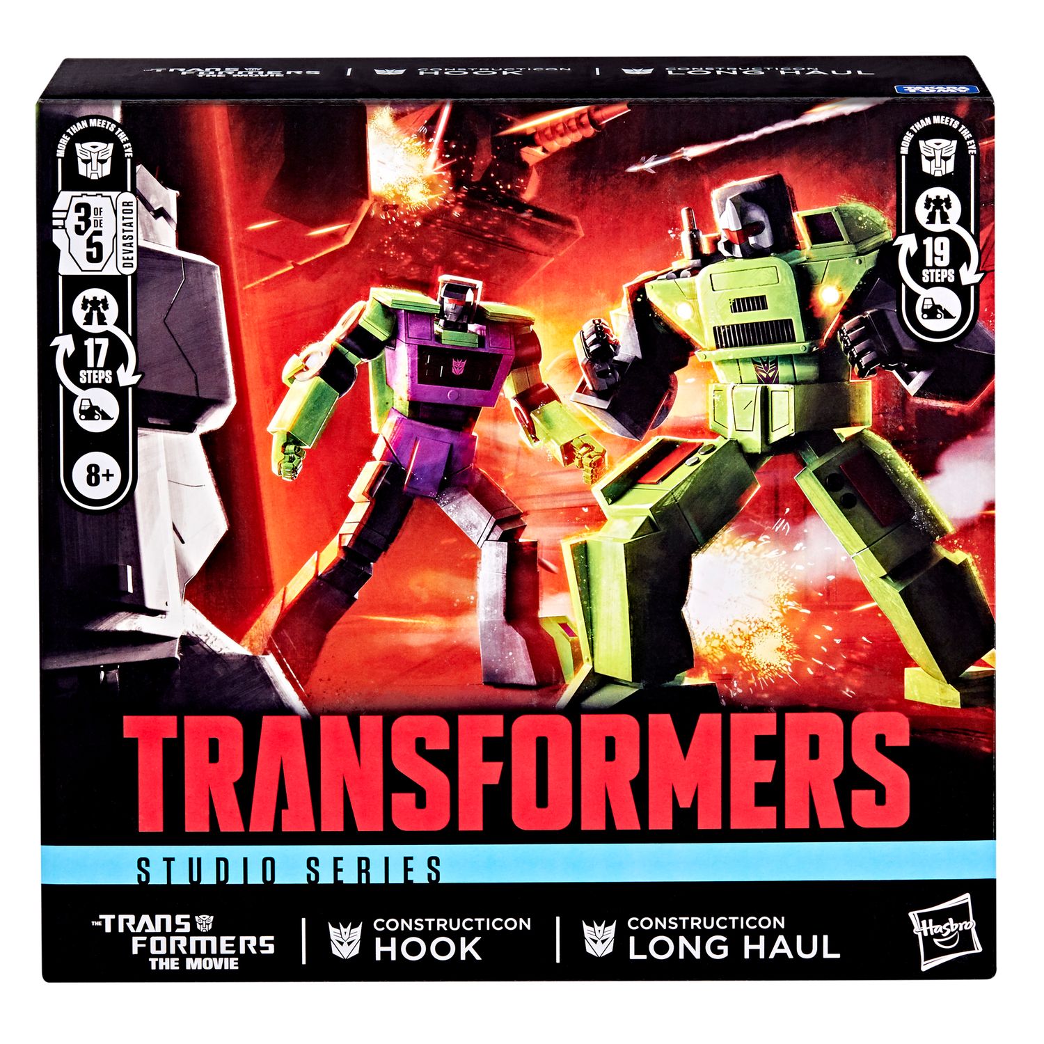 ***PRE ORDER*** Transformers Studio Series The Transformers: The Movie Constructicon Long Haul & Constructicon Hook 2 Pack