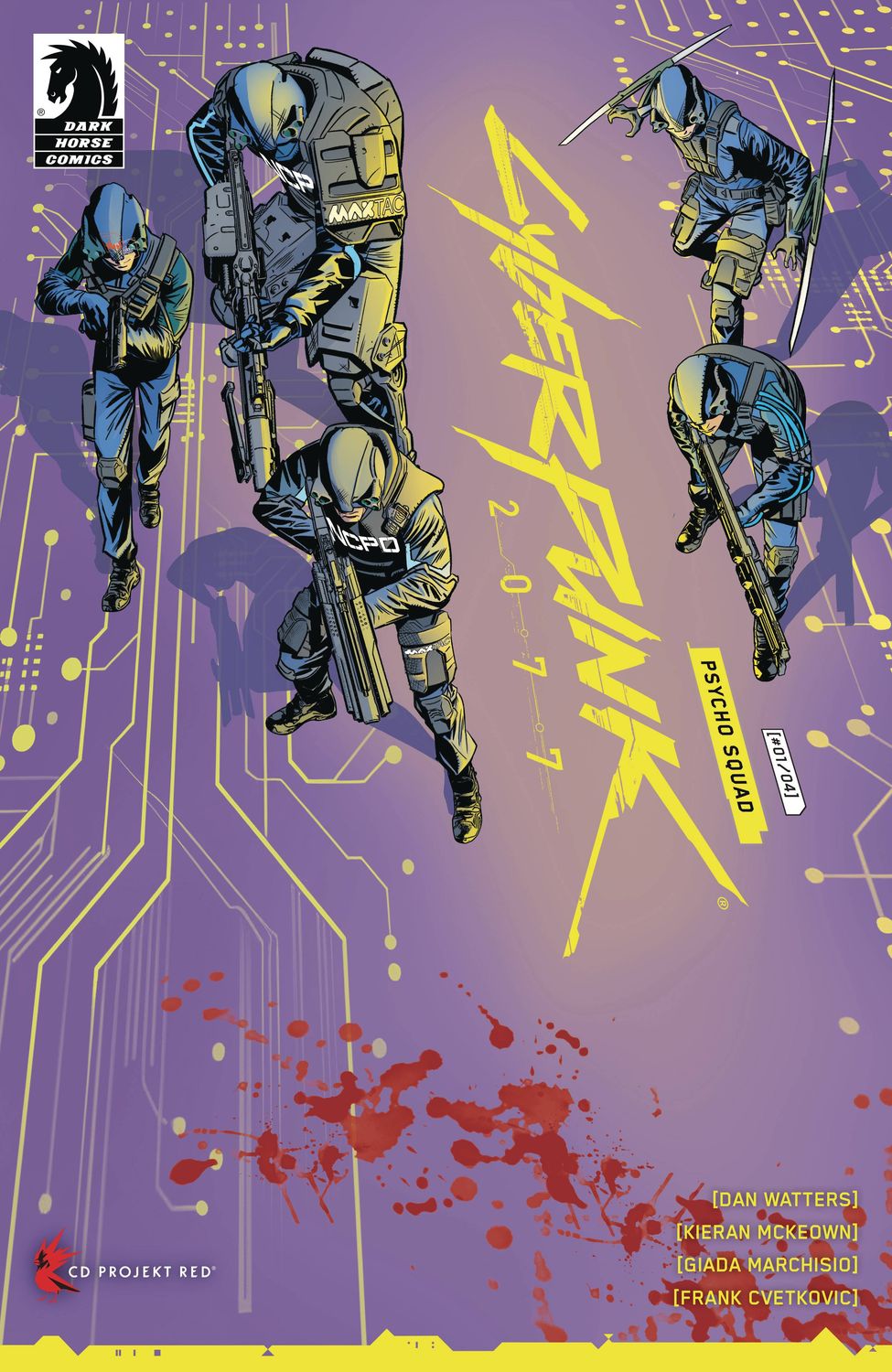 CYBERPUNK 2077 PSYCHO SQUAD #1 CVR A MCKEOWN DARK HORSE                                                                                               (12th February 2025)