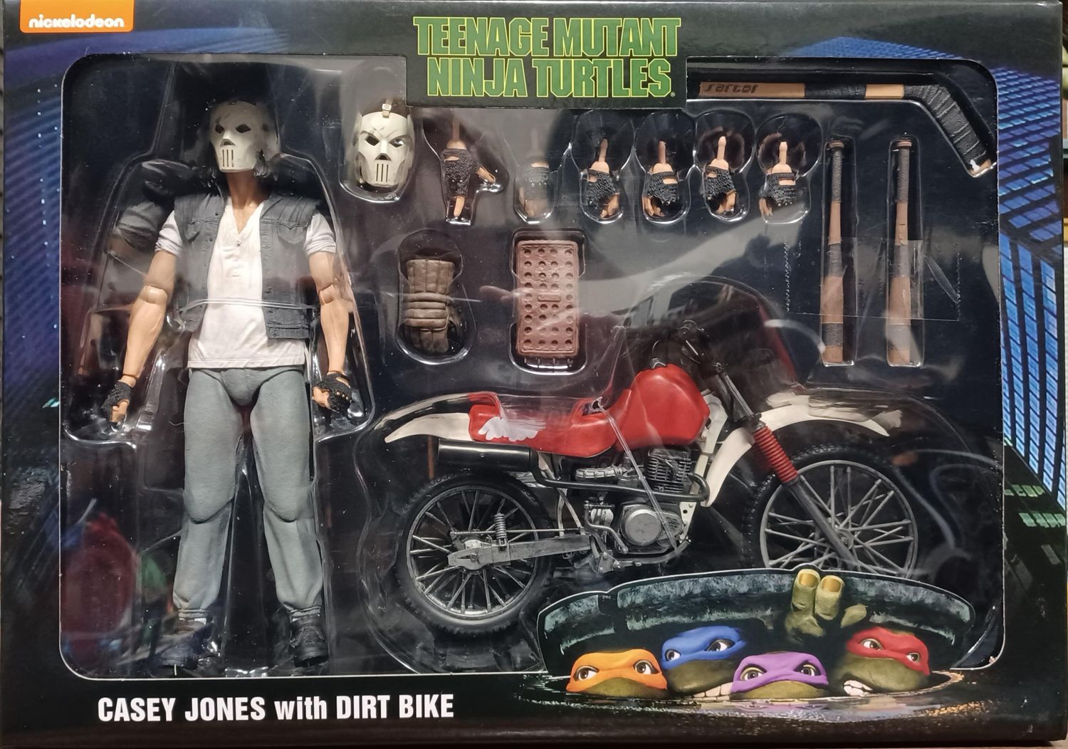 ***PRE ORDER*** NECA 7" Scale TMNT  Casey Jones On Dirt Bike (Teenage Mutant Ninja Turtles Movie 1990)