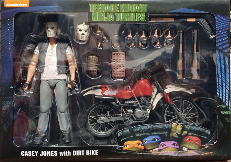 ***PRE ORDER*** NECA 7" Scale TMNT  Casey Jones On Dirt Bike (Teenage Mutant Ninja Turtles Movie 1990)