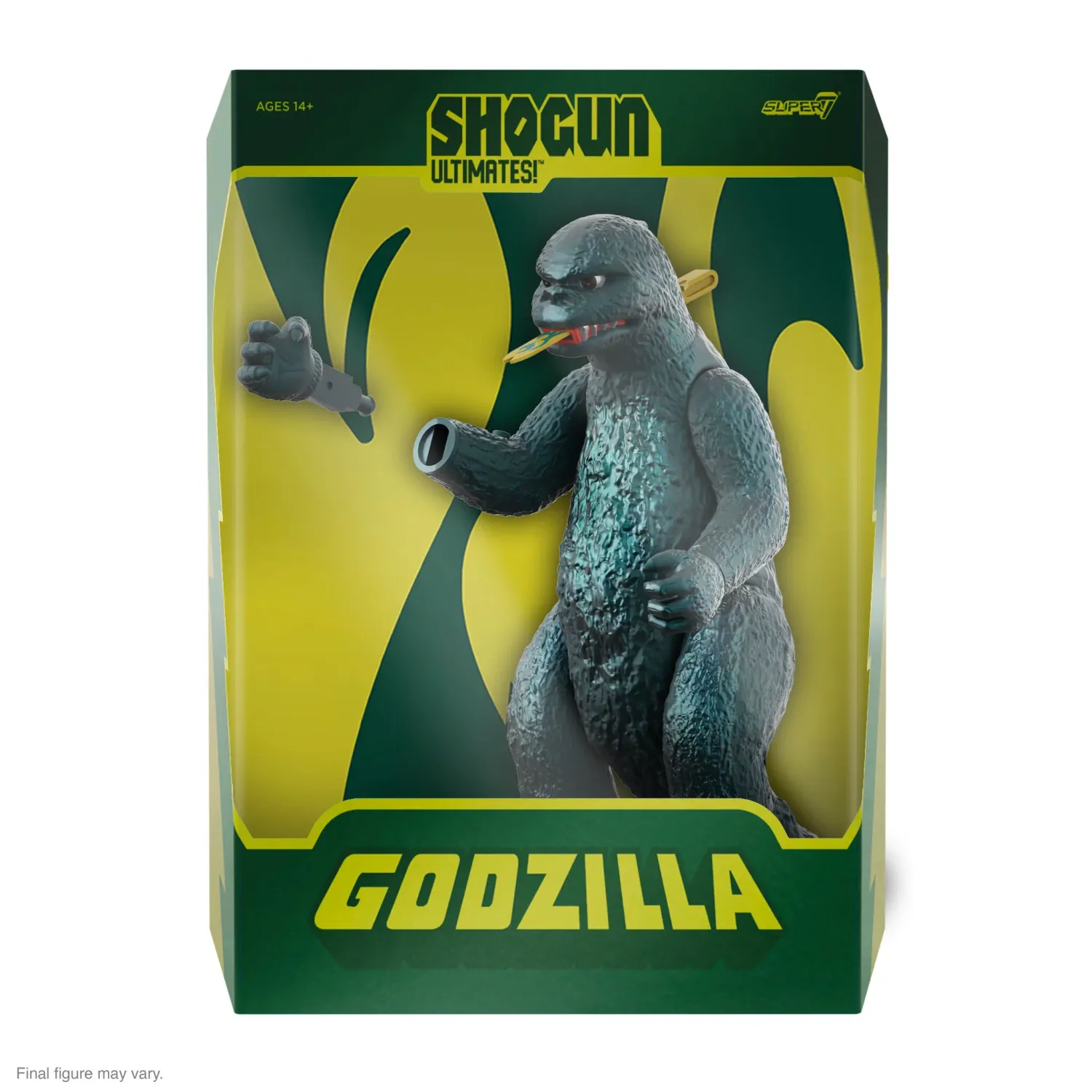 Super7 TOHO GODZILLA Ultimates Shogun Godzilla (Green Metallic Hawaii)