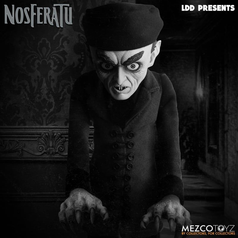 **PRE-ORDER**  MEZCO RETURN OF THE LIVING DEAD DOLLS Presents: Nosferatu (1922) Black and White