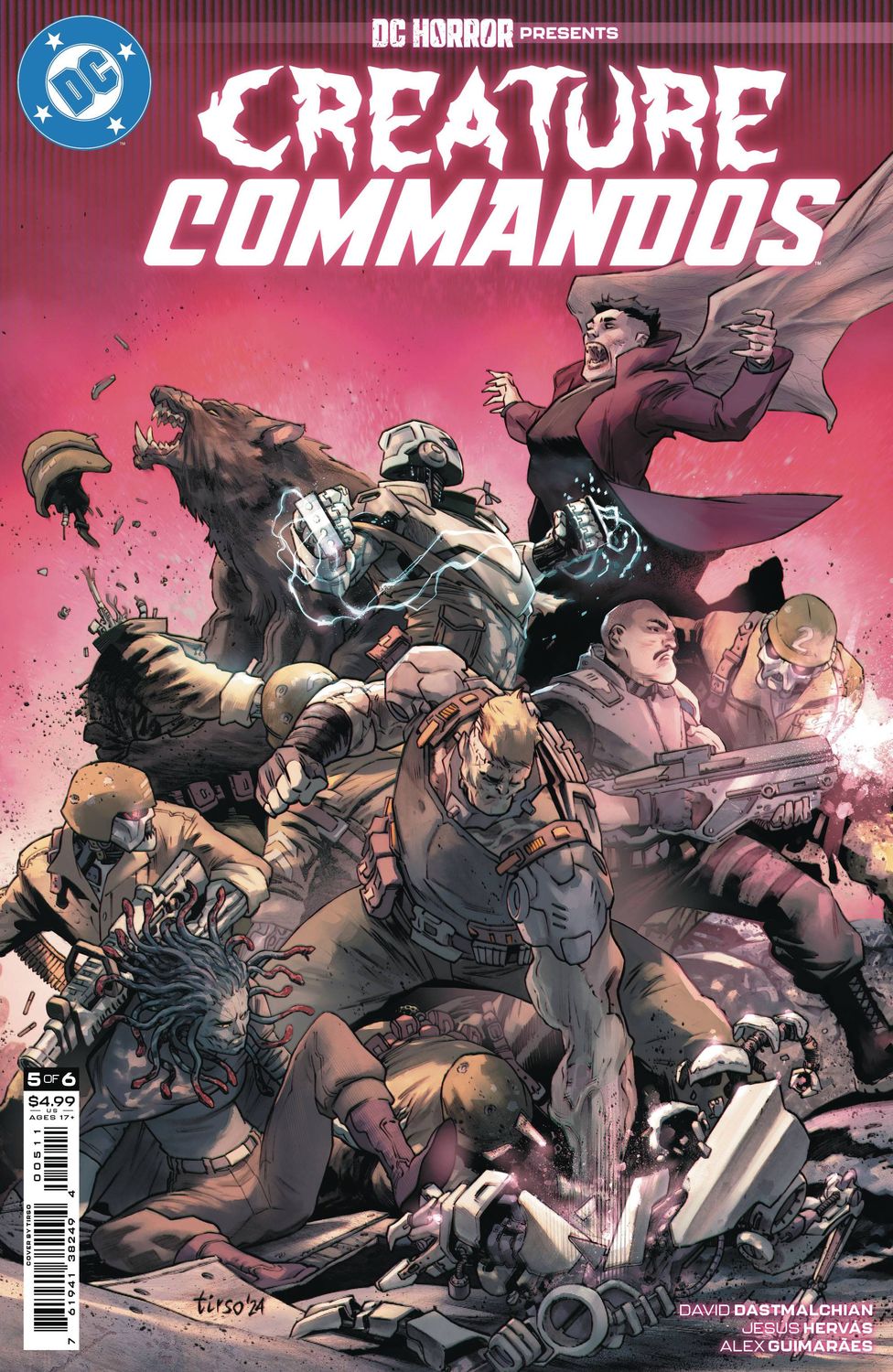 DC HORROR PRESENTS CREATURE COMMANDOS #5 (OF 6) CVR A TIRSO DC COMICS (19th February 2025)