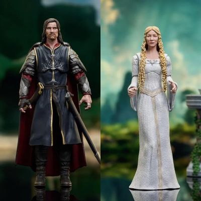 **PRE-ORDER** Diamond Select Lord of the Rings / The Hobbit Wave 10 Set of 2 Galadriel & King Aragorn