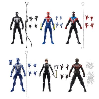 Marvel Legends Series Gamerverse Spider-Man Set of 6 Action Figures