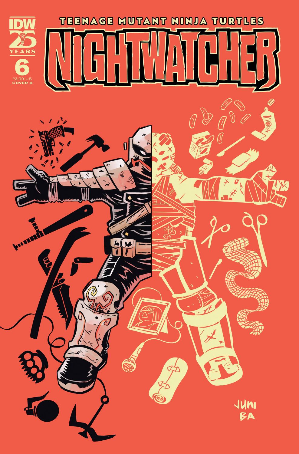 TEENAGE MUTANT NINJA TURTLES NIGHTWATCHER #6 CVR B BA IDW (5th March 2025)