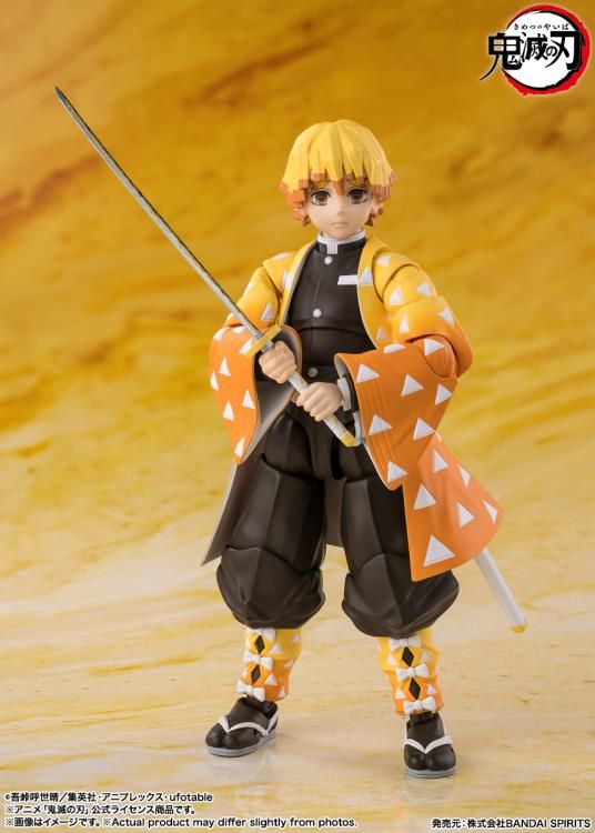 ***PRE-ORDER*** Bandai Demon Slayer: Kimetsu no Yaiba S.H. Figuarts Zenitsu Agatsuma