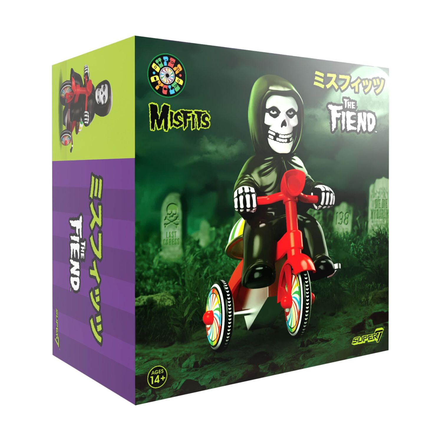 Super7 Super Cycles Misfits Fiend (Black w/ Red Trike)