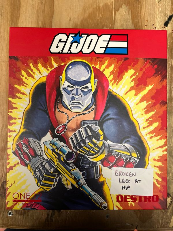 ***BROKEN LEG*** MEZCO ONE:12 COLLECTIVE G.I. JOE DESTRO