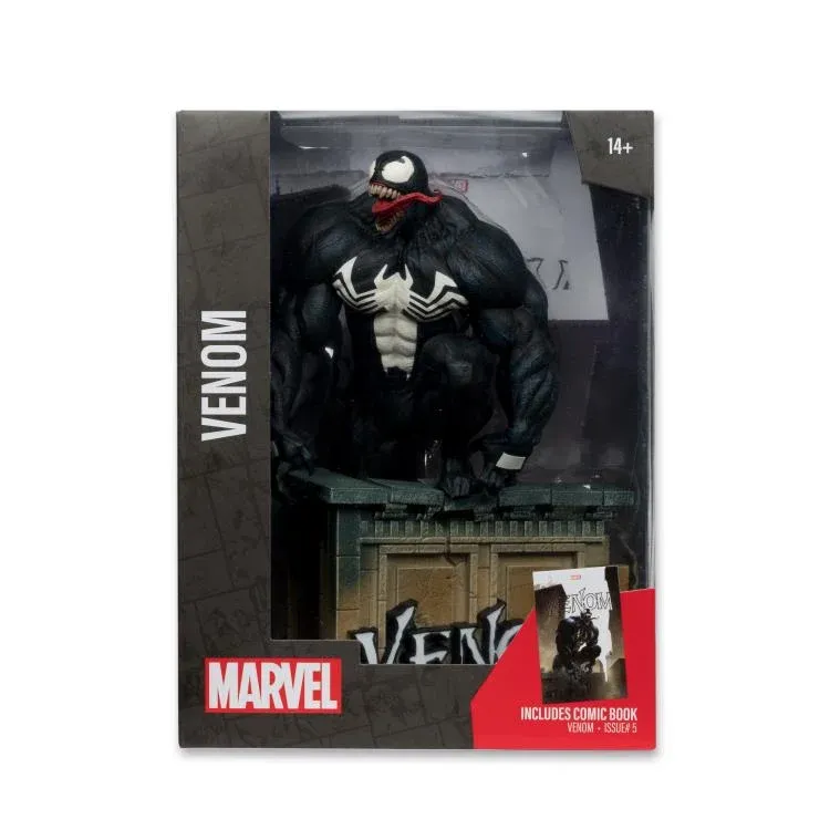 McFarlane MARVEL Venom 1:6th Scale Collectible with Scene & Comic (Venom #5)