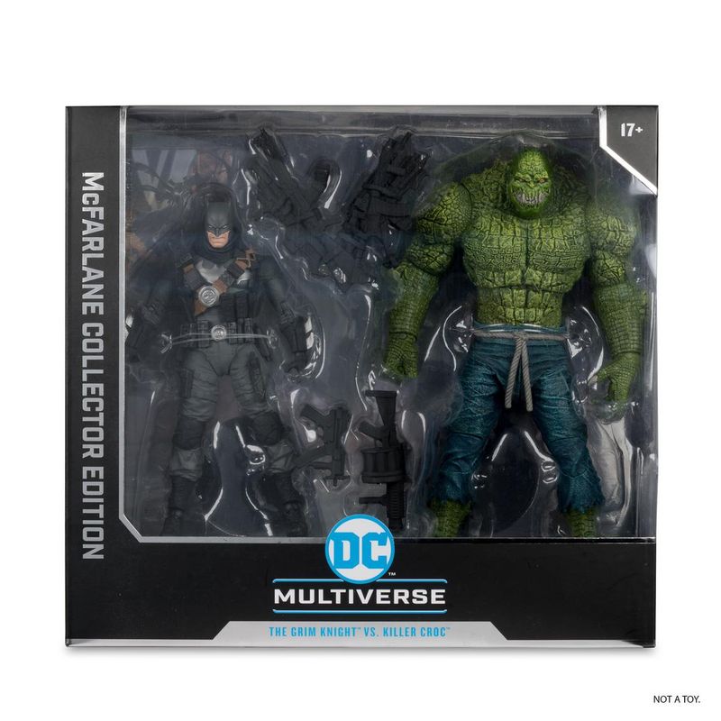 MCFARLANE TOYS DC MULTIVERSE COLLECTOR EDITION 2PK Batman vs Killer Croc (The Grim Knight)