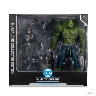 MCFARLANE TOYS DC MULTIVERSE COLLECTOR EDITION 2PK Batman vs Killer Croc (The Grim Knight)