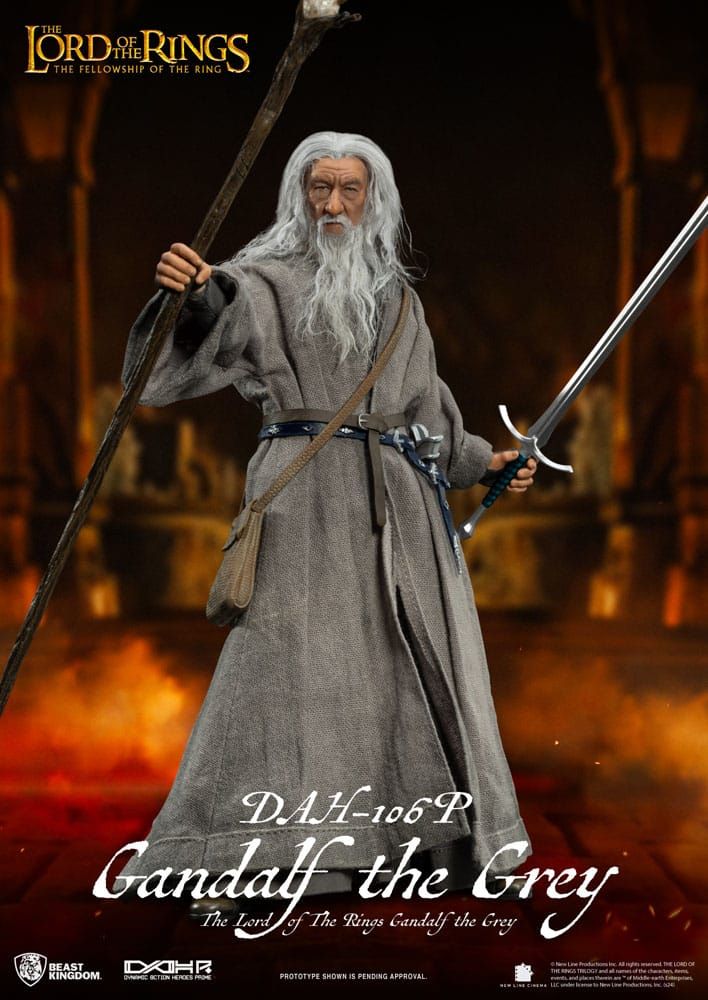 **PRE ORDER** Beast Kingdom Lord of the Rings Dynamic 8ction Heroes Action Figure 1/9 Gandalf the Grey (106)