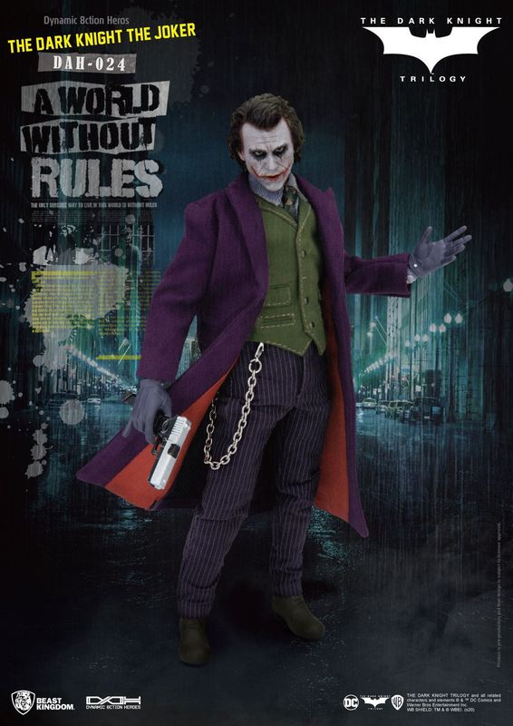 **PRE ORDER** Beast Kingdom Batman The Dark Knight Dynamic 8ction Heroes Action Figure 1/9 The Joker Action Figure