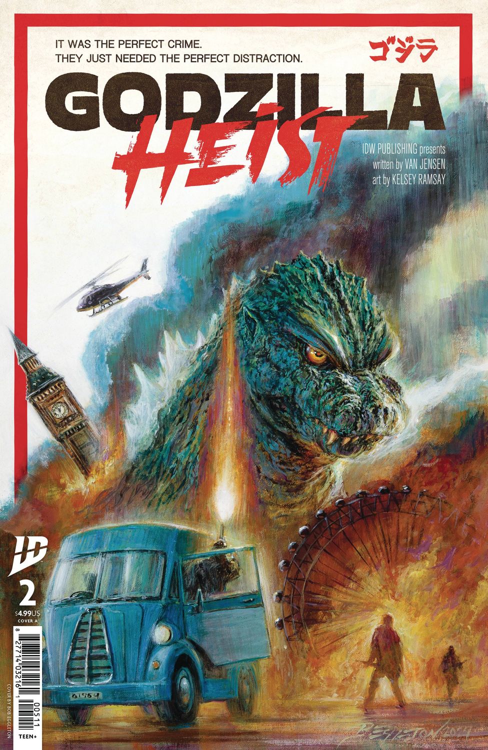 GODZILLA HEIST #2 CVR A EGGLETON IDW (2nd April 2025)