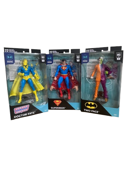 MCFARLANE TOYS 7" DC MULTIVERSE DIGITAL COLLECTIBLE WAVE 4 Set of 3 Action Figures