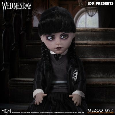 **PRE-ORDER**  MEZCO RETURN OF THE LIVING DEAD DOLLS Presents: Wednesday Addams Nevermore Academy Uniform
