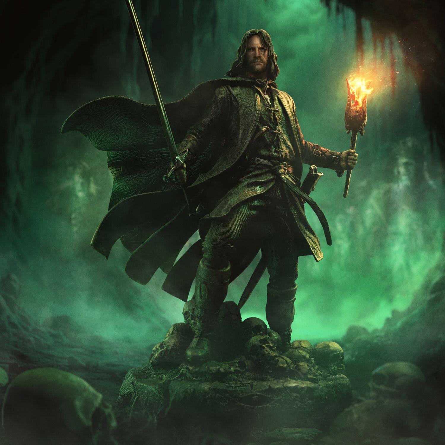 ***PRE-ORDER*** Iron Studios The Lord of the Rings Aragorn Unleashed Art Scale 1/10 Statue