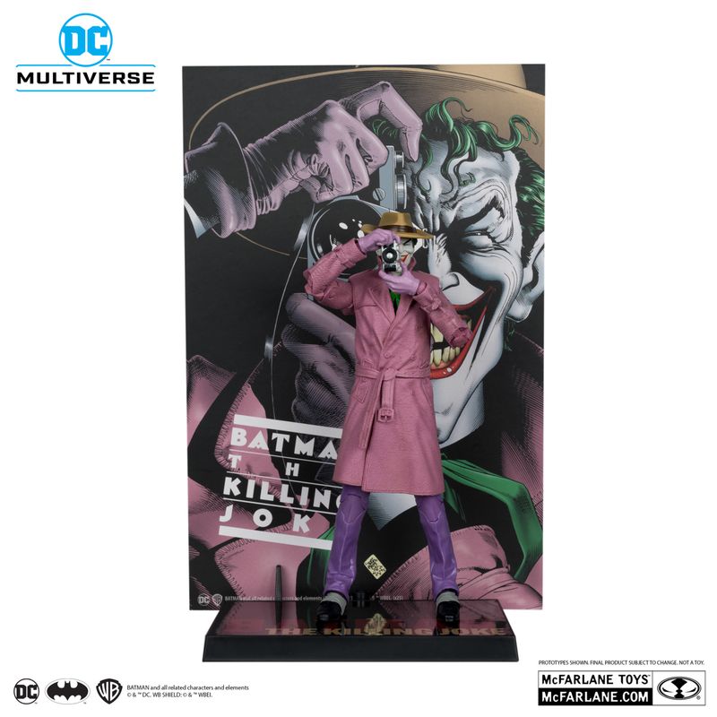 MCFARLANE TOYS DC MULTIVERSE Joker (Batman The Killing Joke) Gold Label McFarlane Cover Recreations