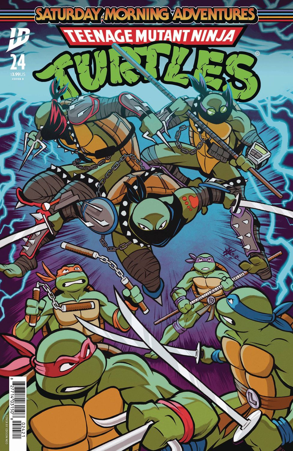 TMNT SATURDAY MORNING ADV #24 CVR B NEO IDW (23rd April 2025)