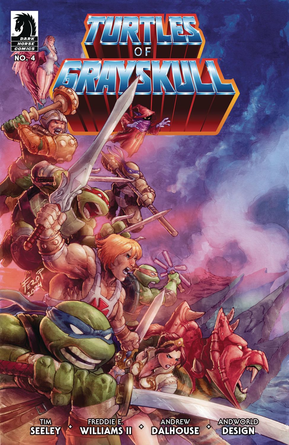 MASTERS OF UNIVERSE TMNT TURTLES OF GRAYSKULL #4 CVR C PENIC DARK HORSE (23rd April 2025)