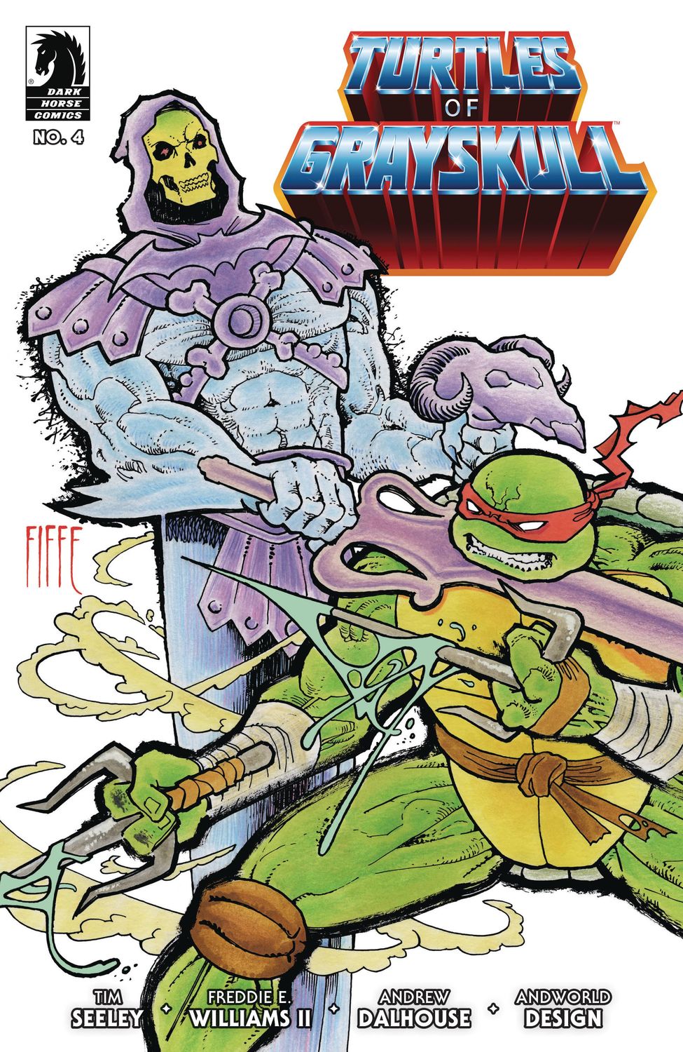 MASTERS OF UNIVERSE TMNT TURTLES OF GRAYSKULL #4 CVR B FIFFE DARK HORSE (23rd April 2025)
