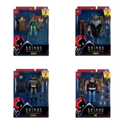 MCFARLANE TOYS DC MULTIVERSE SET OF 4 ACTION FIGURES (Batman: The Animated Series) BAF BRUCE WAYNE