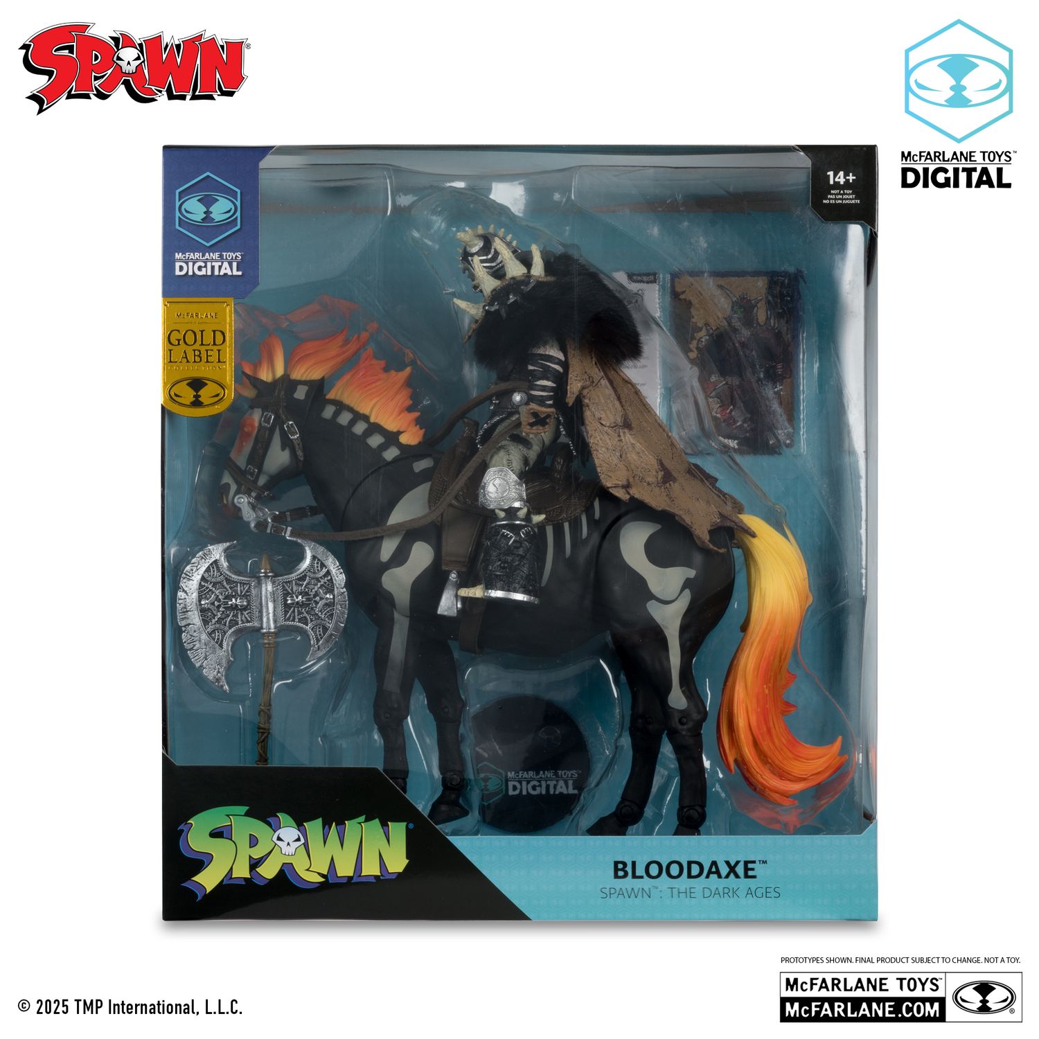 **PRE-ORDER** McFarlane Toys 7" Bloodaxe with Horse (Spawn: The Dark Ages) Gold Label 2-Pack with McFarlane Toys Digital Collectible