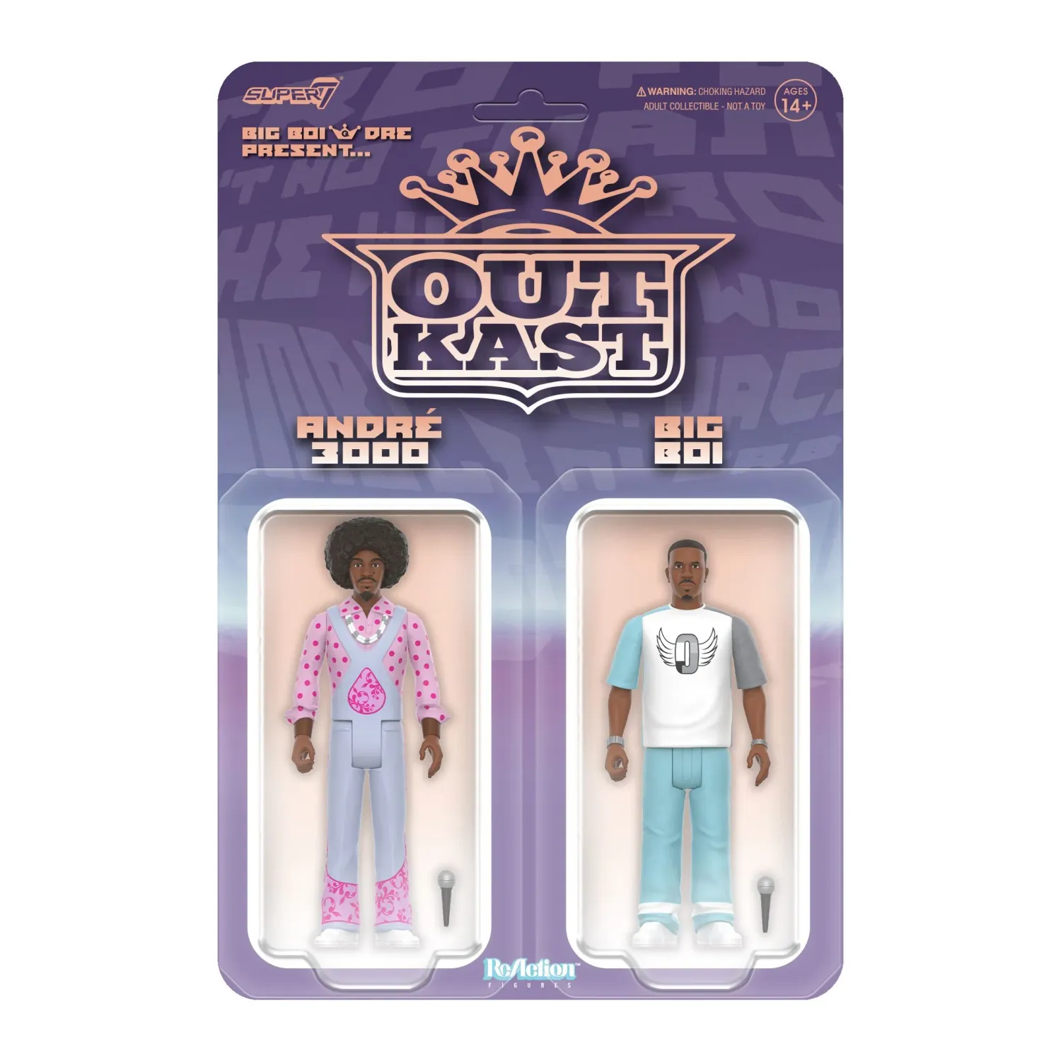Super7 Outkast Reaction Figure: Outkast (Big Boi & Dre Present) 2 Pack