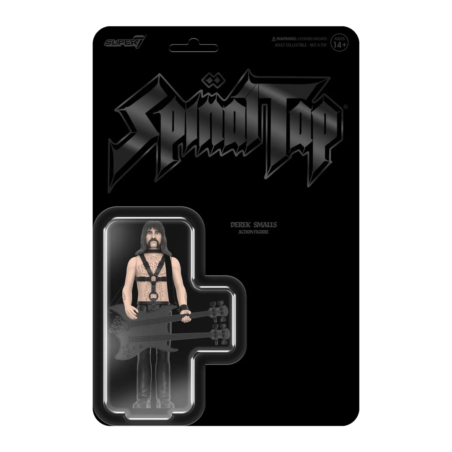 Super7 SPINAL TAP Reaction Figure: Derek Smalls (None More Black) Wave 2