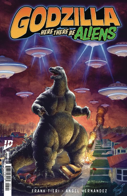 GODZILLA HERE THERE BE ALIENS #1 CVR A PE IDW (14th May 2025)