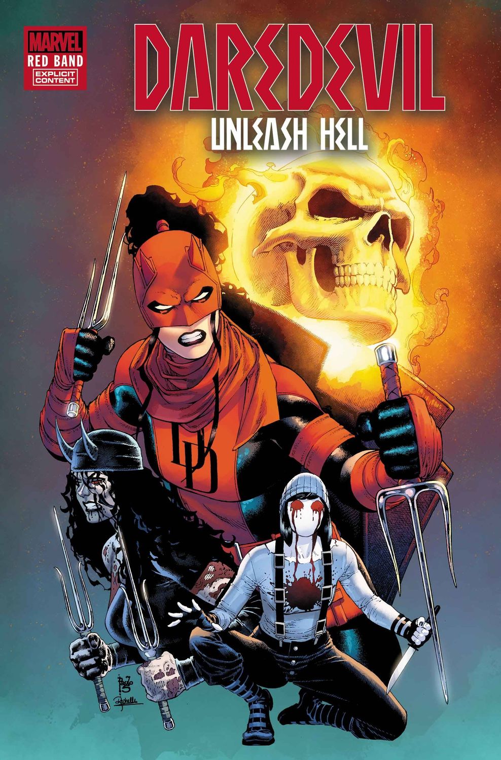 DAREDEVIL UNLEASH HELL RED BAND #5 (OF 5) (POLYBAG) MARVEL COMICS (21st May 2025)