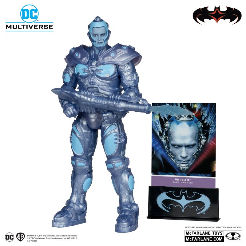 McFarlane Toys DC Multiverse Mr. Freeze (Batman & Robin) Black Light Edition Gold Label
