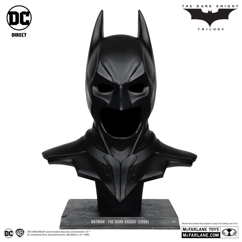 MCFARLANE TOYS 7" DC DIRECT Batman: The Dark Knight (2008) Cowl Replica 1:1 Scale