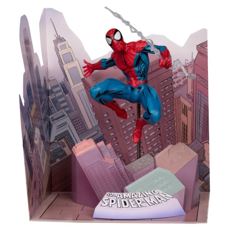 McFarlane MARVEL Spider-Man 1:10th Scale Collectible with Scene (The Amazing Spider-Man #1)