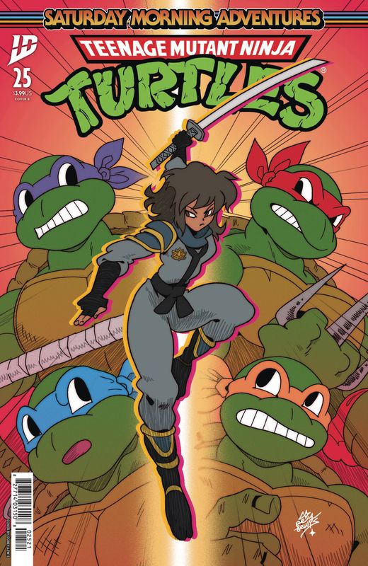 TMNT SATURDAY MORNING ADV #25 CVR B LEWIS IDW (28th May 2025)