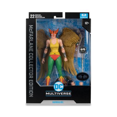 MCFARLANE TOYS DC MULTIVERSE COLLECTOR EDITION HAWKGIRL PLATINUM CHASE VARIANT (JLA)