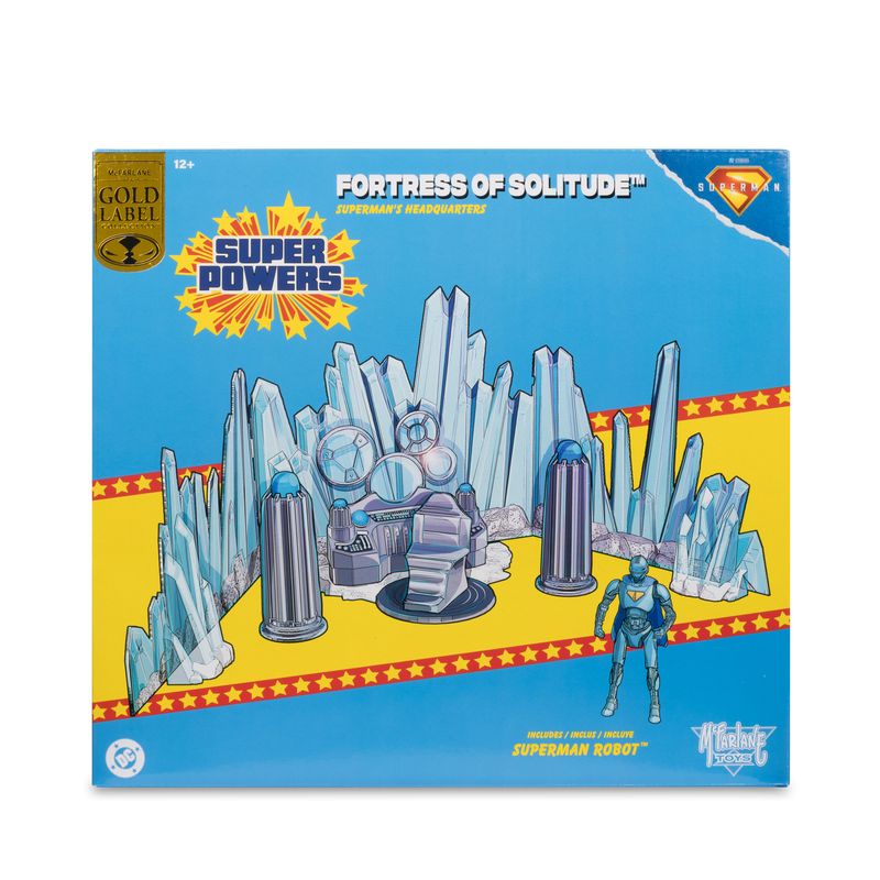 DC SUPER POWERS 5" Fortress of Solitude Superman’s Headquarters with Robot (Superman Movie) (Super Powers) Gold Label