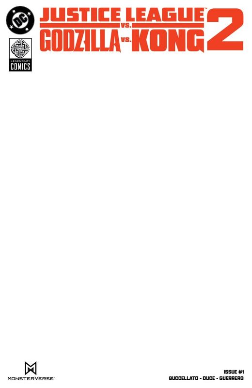 JUSTICE LEAGUE VS GODZILLA VS KONG 2 #1 (OF 7) CVR F BLANK DC COMICS (4th June 2025)