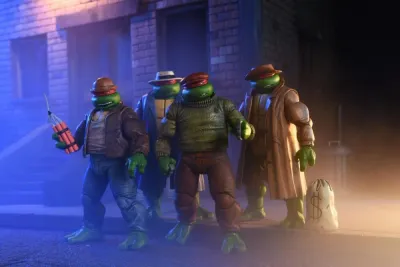 ***PRE ORDER*** NECA 7" Scale TMNT Gangster Turtles 4 Pack (Mirage Comics) Action Figure